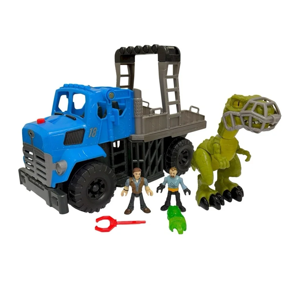 Imaginext Jurassic‎ World Dominion Break Out Dinosaur Hauler Vehicle w/2 Figures